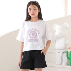 제이키드주니어 여아용 통기성 1204 울트라 발포 크롭 반팔티셔츠 출산/유아동/유아동패션 반품 최저가 8,380원