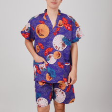 더톡톡 남성용 예쁜 샤워가운, 파란 부채, 1개 홈인테리어/욕실용품 반품 최저가 12,330원