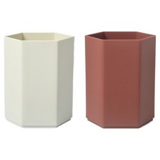 로이 심플 육각 사무실 책상 펜꽂이 2종 세트, A04, 1세트 문구/오피스/사무용품 전문관 반품 최저가 9,540원