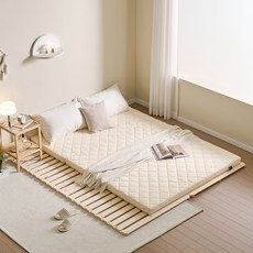 세인트블랑 3단 AIR라텍스폼 접이식 토퍼 매트리스 7cm, 크림베이지 홈인테리어/FW 침구샵 반품 최저가 131,120원