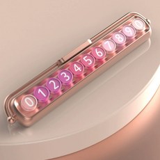 크로니클 전차종 호환 레트로 타자기 주차 번호판 주차 알림판, 로즈골드 + 핑크, 1개 자동차용품/인테리어 반품 최저가 9,490원