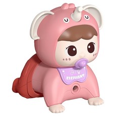 유아용 엉금엉금 아기코끼리 터미타임 멜로디 장난감, 핑크, 1개 완구/취미/신생아/영아완구 반품 최저가 11,060원