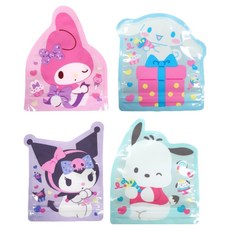 핑크망고 산리오 러블리 팬시 지퍼백 4종 x 3p 세트, 혼합색상, 1세트 주방용품/일회용품/종이컵 반품 최저가 5,130원