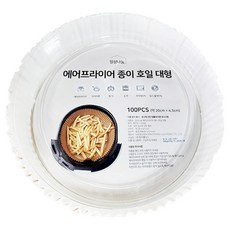 일상나눔 에어프라이어 종이 호일 화이트, 20cm, 100개입, 1개 주방용품/일회용품/종이컵 반품 최저가 9,510원
