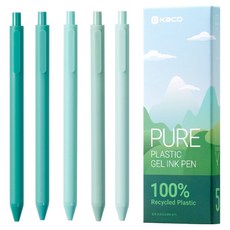 카코 그린힐스 퓨어 젤펜 5종 세트 0.5mm, 그린, 1개 문구/오피스/학용품/수업준비 반품 최저가 11,620원