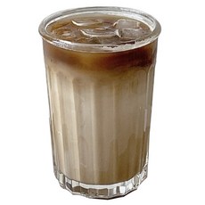 BOLIMEI 굿무드 홈카페 대용량 세로줄 유리컵 550ml, 1개 주방용품/커피잔/찻잔 반품 최저가 6,170원