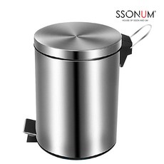 SSONUM 스텐레스 페달휴지통 20L, 혼합색상, 1개 생활용품/수납/정리 반품 최저가 21,010원