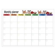 세컨드베스트 귀여운 동물 자석 메모보드 화이트 monthly 문구/오피스/학용품/수업준비 반품 최저가 8,430원