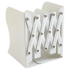 마르벨라 아코디언 길이조절 책상용 책꽂이, 화이트 문구/오피스/사무용품 전문관 반품 최저가 6,880원