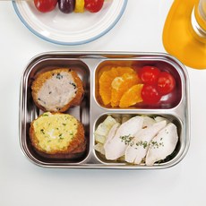 인콕 다이어트 스텐 식판 3구, 1개 주방용품/그릇/홈세트 반품 최저가 5,660원