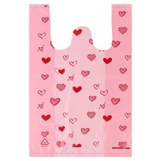 아이엔피 양날 손잡이 비닐봉투 핑크하트 소 20 x 32 x 11 cm, 100개 홈인테리어/청소/세탁용품 반품 최저가 6,470원