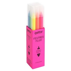 오마이 펠트펜 네온 9종 FEU03, 1세트, 9색 문구/오피스/미술/화방용품 반품 최저가 22,440원