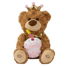캐스비 플레이 생일축하 아기곰 인형, 34cm, 혼합색상, 1개 완구/취미/인형 반품 최저가 32,120원