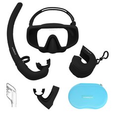 다이비프로 아쿠아젠 스노쿨링 마스크, 클래식블랙 완구/취미/물놀이/계절완구 반품 최저가 22,420원