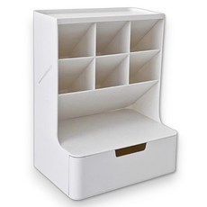 제이제이 화장품 정리 사무용품 수납 데스크 오거나이저, 화이트, 1개 문구/오피스/사무용품 전문관 반품 최저가 7,320원