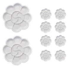 플로우코드 미술 물감 꽃 팔레트, 10개, 12칸 문구/오피스/학용품/수업준비 반품 최저가 5,040원