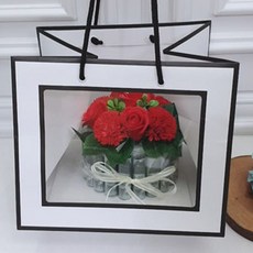 러블리팜 비누꽃 DIY 플라워 용돈 케이크 20 + 쇼핑백 랜덤발송, 레드, 1세트 홈인테리어/원예/가드닝 반품 최저가 10,730원