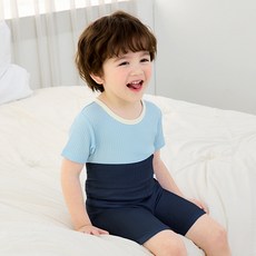 유니프랜드 아동용 푸딩 배앓이 방지 5부 내의 상하 세트 undefined/undefined 반품 최저가 7,850원