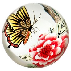 율아트 민화 화접도 크리스탈 문진, 1개 문구/오피스/미술/화방용품 반품 최저가 13,340원