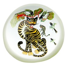 율아트 민화 크리스탈 문진 작호도, 1개 문구/오피스/미술/화방용품 반품 최저가 15,290원