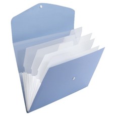 통근창고 아코디언파일 파일케이스 330 x 18 x 242 mm 5칸, 블루, 1개 문구/오피스/사무용품 전문관 반품 최저가 4,040원