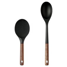 이지실리 노바 우드 핸들 실리콘 조리도구 세트, 1세트, 주걱 + 볶음스푼 주방용품/주방조리도구 반품 최저가 8,620원