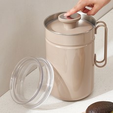 리본제이 이중 냄새 차단 진공 음식물 쓰레기통 2.8L, 베이지, 1개 주방용품/음식물쓰레기통 반품 최저가 31,920원