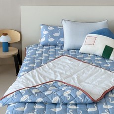 프랑브아즈 유아용 슈니 순면 누비 방수패드, 블루, 1개 생활용품/기저귀매트 반품 최저가 30,880원