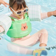키키쿼카 아동용 멜로우 체크 암링자켓, 연두, 1개 완구_취미/물놀이/계절완구 반품 최저가 18,920원