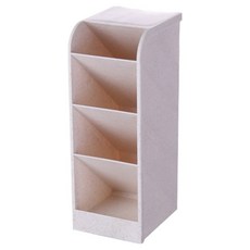 덴빌리어 심플한 책상정리 수납함 대 8.5 x 9 x 20.3 cm, 화이트, 1개 문구/오피스/사무용품 전문관 반품 최저가 5,210원