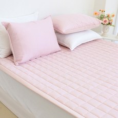 이불넷 듀라론 냉감100 시원한 고정밴드형 침대패드, 핑크 홈인테리어/FW 침구샵 반품 최저가 43,650원