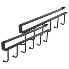 리빙홈디테일 심플 모던 다용도 주방 컵 도구 걸이 후크, 블랙, 2개 홈인테리어/수납/정리 반품 최저가 2,110원