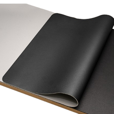 포텐키트 깔끔한 데스크매트 양면 인조가죽 60 x 30 x 0.2 cm, 블랙 + 그레이 문구/오피스/사무용품 전문관 반품 최저가 7,470원