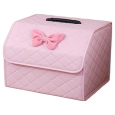 크로니클 닐라 차량용 트렁크 수납함 접이식 틈새 보관 정리함 리본, 핑크 자동차용품/인테리어 반품 최저가 21,900원