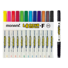 모나미 네임펜 F 12종 + T 흑색 세트, 혼합색상, 13개 문구/오피스/필기류 반품 최저가 6,750원