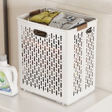 포켓마스터 틈새보관 접이식 이동식 빨래바구니 기본형, 화이트 홈인테리어/바구니/바스켓 반품 최저가 9,710원