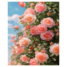 마켓링 선물 diy 명화그리기 페인팅 도구 풀세트 30 x 40 cm, 타입1, 1세트 문구/오피스/미술/화방용품 반품 최저가 8,330원