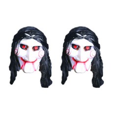 리얼 가발일체형 직쏘 가면, 혼합색상, 2개 문구/오피스/파티/이벤트 반품 최저가 10,790원