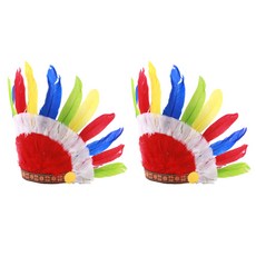 인디언 추장 칼라 모자, 혼합색상, 2개 완구/취미/역할놀이 반품 최저가 4,740원