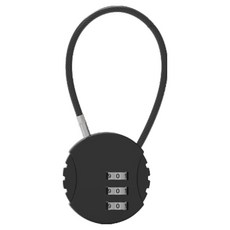 3다이얼 안전 와이어 자물쇠 블랙, 1개 생활용품/안전/호신용품 반품 최저가 4,120원