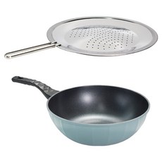 셰프라인 인덕션 이탈리안 IH 궁중 프라이팬 타공 커버 세트, 스카이블루, 1세트, 궁중팬 28cm + 프라이팬 타공 커버 30cm 주방용품/냄비/프라이팬 반품 최저가 14,630원