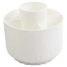 바다토끼 회전 연필꽂이 11.5 x 12.5 x 12.5 cm, 화이트, 1개 문구/오피스/사무용품 전문관 반품 최저가 5,630원