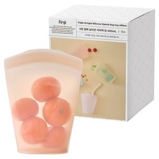퍼기 3중 밀폐 실리콘 지퍼백 컵형 490ml, 블러썸핑크, 1개 주방용품/특수저장용기 반품 최저가 13,040원
