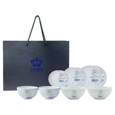 로얄코펜하겐 플루티드 시그니처 한식기 세트 11p, 화이트, 밥그릇 2p + 국그릇 2p + 반찬그릇 대2p + 중 2p + 소 2p + 쇼핑백, 1세트 주방용품/그릇/홈세트 반품 최저가 428,820원