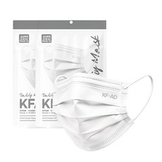 가드데이 비말차단 덴탈 일회용 마스크 대형 KF-AD, 50개입, 2개, 흰색 헬스/건강식품/건강/의료용품 반품 최저가 4,990원