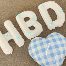 메리벨르 HBD 생일축하 하트 체크 풍선 세트, 블루, 1세트 출산/유아동/출산준비물/선물 반품 최저가 4,060원