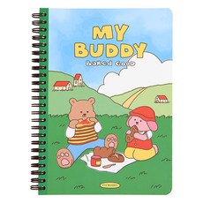 dailylike 트윈링 마이 버디 노트, 04 Lunch time, 1개 문구/오피스/학용품/수업준비 반품 최저가 2,820원