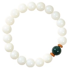 미소로운 여성용 예쁜 패션 불교염주, 백옥그린, 1개 완구/취미/수집품 반품 최저가 4,570원