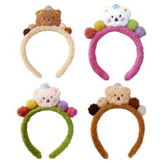 코히모 곰돌이 생일 파티 놀이공원 머리띠 4종 세트 5W0370, 1세트, 혼합색상 완구/취미/역할놀이 반품 최저가 8,900원
