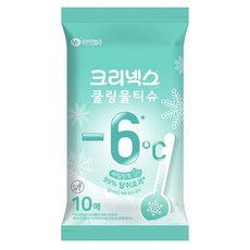 크리넥스 쿨링물티슈 라임민트 휴대형, 43g, 10매, 1개 undefined/undefined 반품 최저가 510원